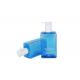 Lotion 10oz Shampoo bottle Hand Sanitizer Pump Bottle Transparent Blue Square PET Oem Odm