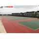 No Peeling Outdoor Tennis Court Flooring Silicon Polyurethane
