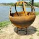 Outdoor Hand Crafted Corten Fire Pit 3mm Thickness Round Large