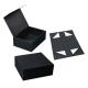 Black matte  Paper Folding Box Rigid Foldable Boxes ISO 9001
