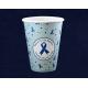 Customized Logo Cold Drink Cups 300ml Ripple Type For Vending Machines