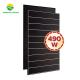 IP68 Black Shingled Mono Facial Solar Panel Cells Without Busbars 490w