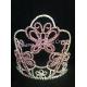 Pink butterfly crowns and tiaras wholesale pageant tiaras rhinestone crystal
