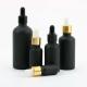 5ml 10ml 15ml Essential Oil Bottles Matte Black With Dropper Frosted