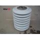Porcelain Post Insulators With Steel Inserts , Bus Post Insulator Grey Color
