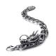 Titanium Stainless Steel Dragon Men's Bracelet Gothic Style (JCE133)