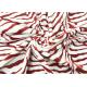 210GSM Polyester Velvet Fabric / Poly Fleece Fabric For Home Textile Zebra Stripes