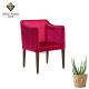 Fabric Surface Seat Wooden Comfortable Dining Chairs Non-Deforming Non-Collapsing