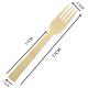 6.7 Inch Compostable Disposable Bamboo Cutlery Fork For Resturant BBQ Party