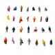 1:150 ABS plastic scale model painted figures 8mm for model building materials