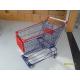 Commercial 150L Wire Mesh Shopping Cart With 5 Inch TPE Caster