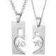New Fashion Tagor Jewelry 316L Stainless Steel couple Pendant Necklace TYGN239