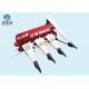 Red + White Paddy Reaper Machine , Small Wheat Cutting Machine With Tractor