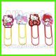 Custom pvc cute cartoon figure animal flower fruit bookmark with clips