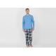 100% Cotton Slub Jersey Fabric Men'S Luxury Pajama Sets , Mens Matching Pajamas