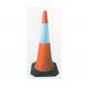 1 Meter 5kg PE Traffic Cone With Reflective Tape Plastic Road Cone