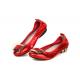 hot sell fashion brand designer shoes women red foldable flat ballet shoes customized shoes BS-03