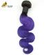 Purple Wavy Ombre Human Hair Extensions 26 Inch Kinky Curly