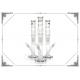 6 Arms Perc Hookah Smoking Glass Water Pipe With Phoenix Star Logo