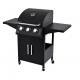 26.8kg Portable Gas Bbq Grill with Trolley Outdoor Rotisserie Roaster Barbecue