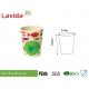 Anti - Bacteria Bamboo Fiber Cup 7.7x7.7x9.3cm Easy Cleaning Low Thermal Transfering