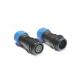Length 56mm Lighting Terminal Block Black And Blue High Voltage BRASS Contact