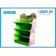 Green Biscuit Cardboard Pallet Display , Custom Free Standing Display Units
