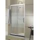 Matte Sliver Sliding Glass Shower Doors 8MM Nano Self - Cleaning With Stainless Steel Accessories
