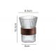Clear Tall Water Glass Tumbler / Reusable Glass Cups Set Classic Tumbler Water Glasses Collection