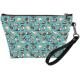 Cute Ferrets Print Small Zipper Makeup Bag with Strap Water Resistant PU Leather  Cosmetic  Bag
