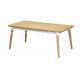 Nordic Style Nature Soild Wood Hotel Dining Table Rectangle Walnut Veneer