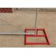 4FT X 12FT temporary chain link fence panels spacing 57mm*57mm*11.5ga diameter outer pipes 38mm