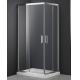 Aluminum,   Bathroom Shower Room,Double Sliding Door ,matte black