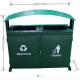 Recycling Outdoor Commercial Trash Cans Mild Steel Material OEM