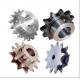 silver Alloy Steel Front Chain Driven Sprockets Heat Treatment