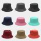 Adult Grey Red Black Fisherman Bucket Hat 100% Cotton Soft 58CM