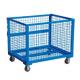 Heavy Duty Storage Cages On Wheels Transportation Silver Color Large Capacity