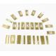 Golden 92pcs Brass Interlocking Stencils Kit Advertise Printing