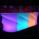 Wave Shape Luminous LED Bar Counter , Outdoor Light Up Bar Table Waterproof