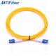 High Stability Fiber Optic Patch Cord SC/UPC 2.0mm LSZH Jacket Yellow Color