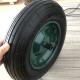 350-8 Green Steel Rim Cart Pneumatic Wheels Rubber Pneumatic Trolley Tyres Wheelbarrow