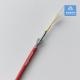 8 Cores Single Mode Spiral Micro Armored Fiber Cable  5.0mm Red LSZH Rodent Resistant