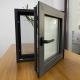 Customized Size Commercial Aluminum Casement Windows Black Aluminum Crank Out Windows