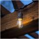 48FT Outdoor Light String E26 E27 S14 Edison Bulb included Christmas Waterproof Connectable LED String Light