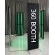 360 Video Photo Booth Enclosure Backdrop With Customized Logo Service