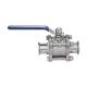 Customized Request 3PC Sanitary Clamp Ball Valve for Water Media Usage and Supply