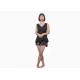 Popular Summer Ladies Satin Pyjamas Blackless Tank Tops With Fashion Lace And Short Pant