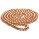 Luxury Gold Color Round 8mm Shell Pearl Sweater Necklace 55 Inches (N08230)