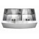 36 Inch Apron Stainless Steel Kitchen Sink Curved Front Farm Brushed Surface / Apron Stainless Steel Kitchen Sink