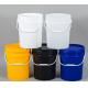 5 Gallon Plastic Buckets with Handle - Height 15.5 Inches - Diameter 11.5 Inches
